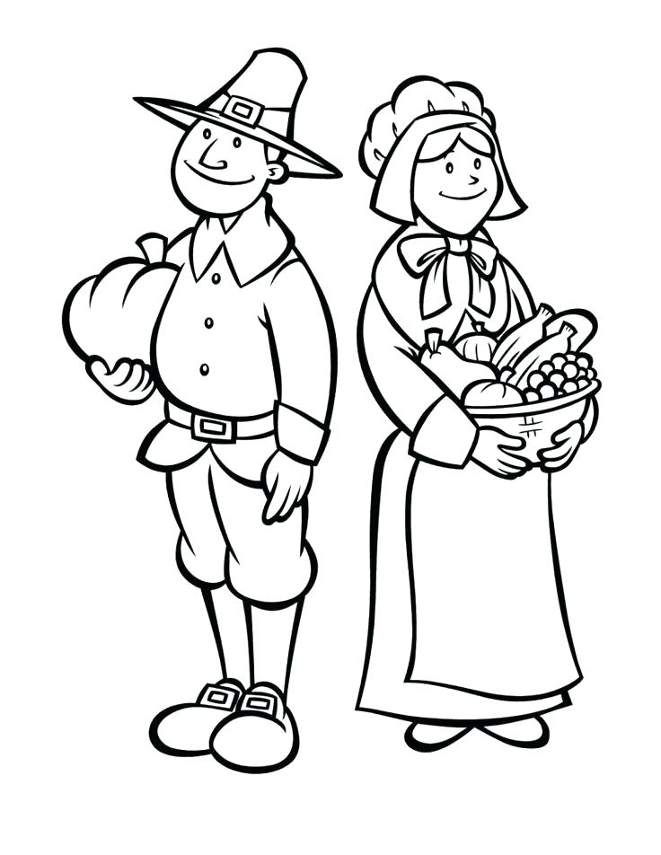 736x952 Pilgrims Coloring Pages