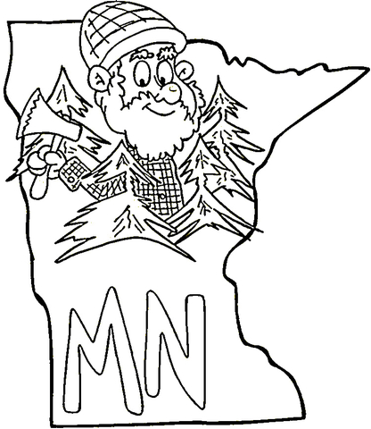 Minnesota Map Coloring Page Minnesnoda Minnesota 416x480 Minnesota Map Coloring Page Minnesnoda Minnesota