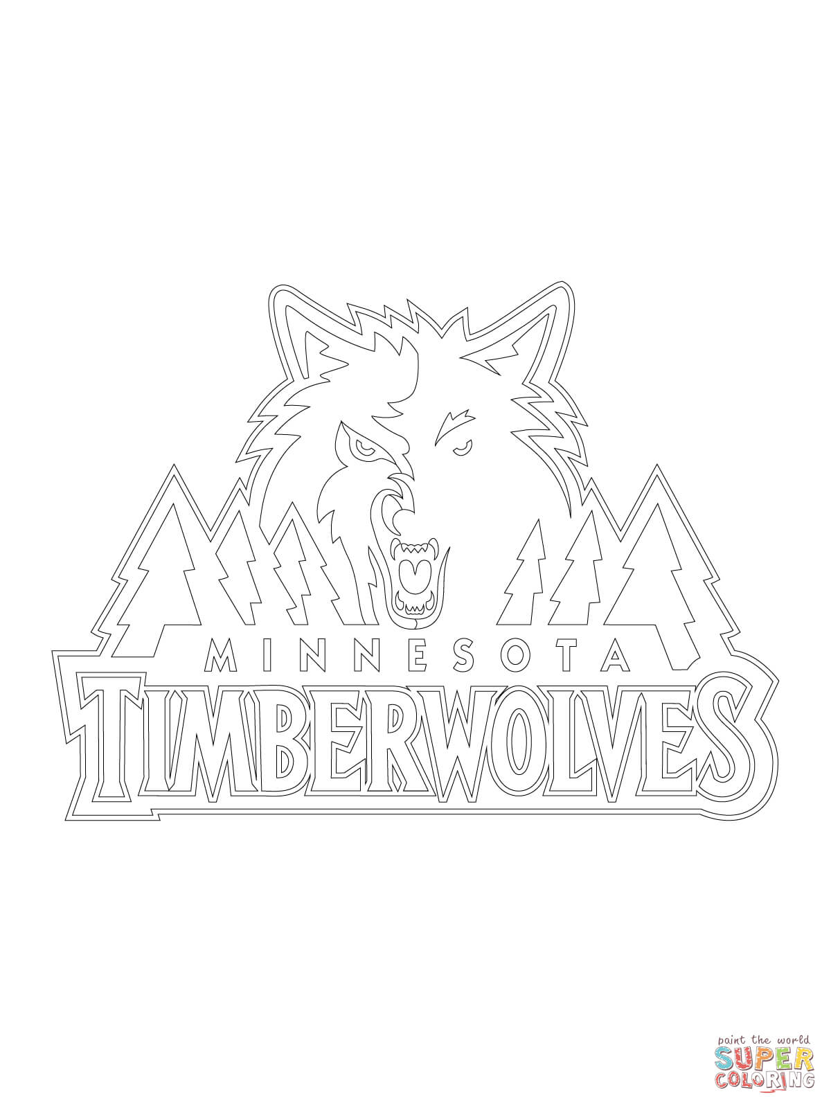 Helpful Timberwolves Coloring Pages Minnesota 1200x1600 Helpful Timberwolves Coloring Pages Minnesota
