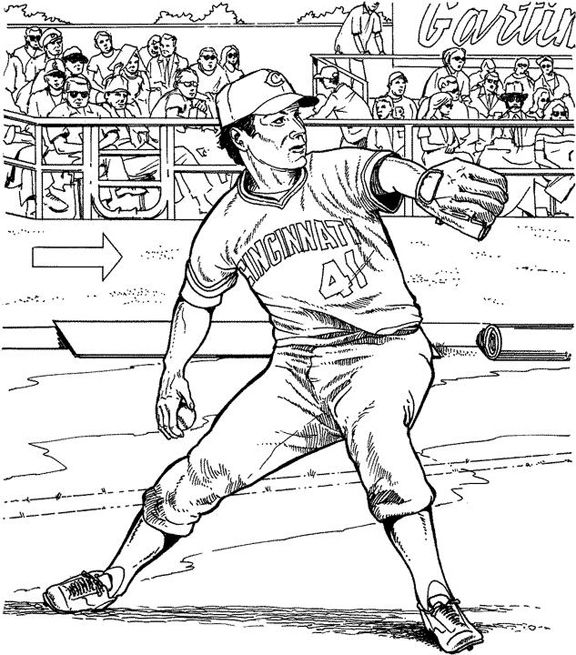 Baseball Coloring Pages 576x655 Baseball Coloring Pages