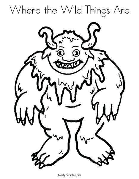 Where The Wild Things Are Coloring Page Monster Coloring Page Wild 468x605 Where The Wild Things Are Coloring Page Monster Coloring Page Wild