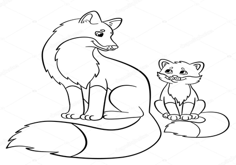 Cute Fox Coloring Page Image Clipart Images 476x333 Cute Fox Coloring Page Image Clipart Images