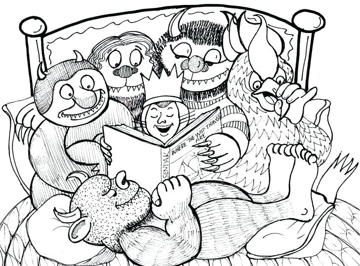 Land Before Time Coloring Page Pages Where The Wild Things Are 728x539 Land Before Time Coloring Page Pages Where The Wild Things Are