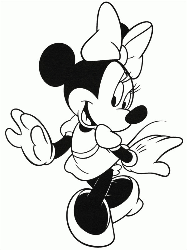 Minnie Mouse Coloring Pages 600x804 Minnie Mouse Coloring Pages
