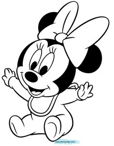 Baby Minnie Mouse Coloring Pages Party Ideas 236x301 Baby Minnie Mouse Coloring Pages Party Ideas