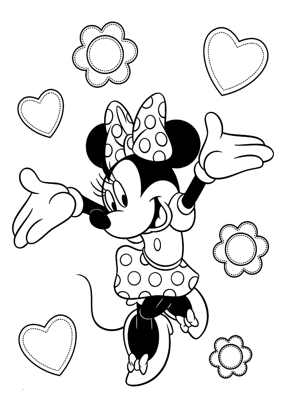 Minnie Mouse And Daisy Duck Coloring Pages Free Printable Minnie 595x842 Minnie Mouse And Daisy Duck Coloring Pages Free Printable Minnie