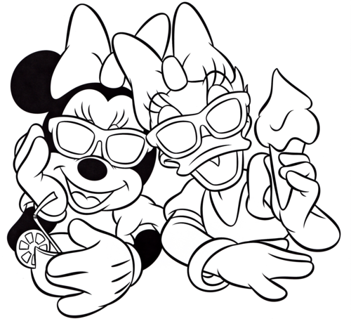 Walt Disney Characters Images Walt Disney Coloring Pages Minnie 500x464 Walt Disney Characters Images Walt Disney Coloring Pages Minnie