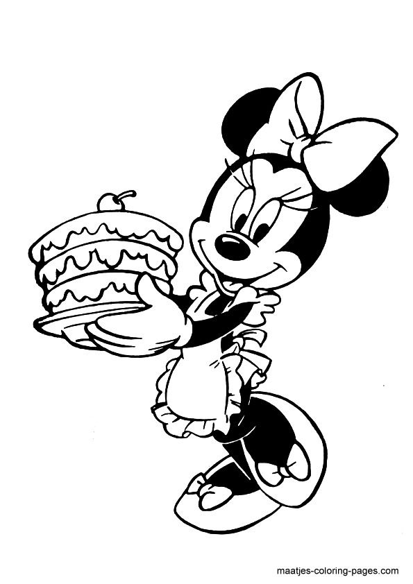 595x842 Minnie Mouse Birthday Coloring Pages Cupcake Coloring Coloring