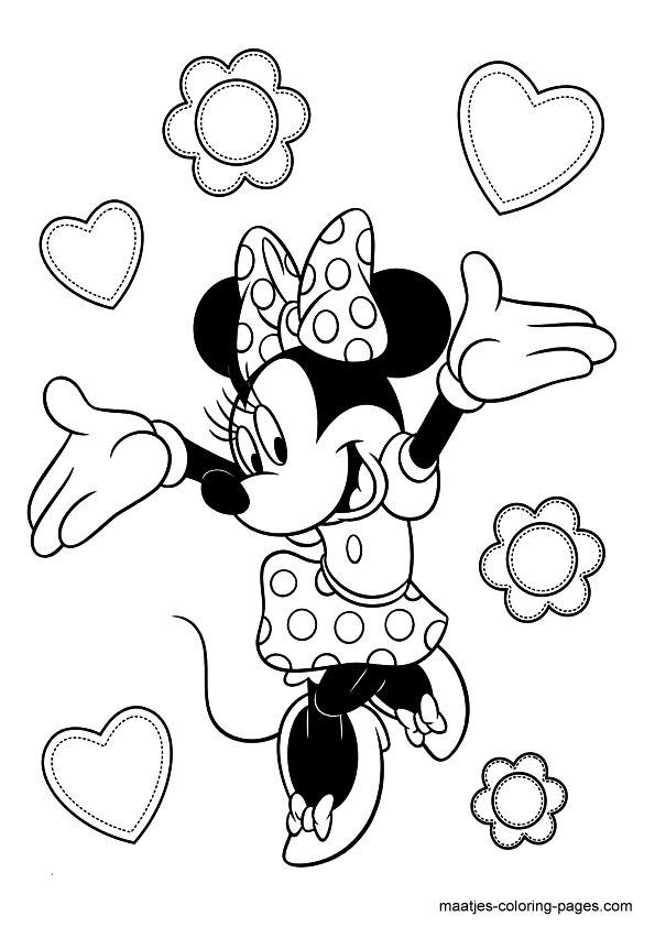 595x842 Minnie Mouse Birthday Coloring Pages Happy Birthday Coloring Pages