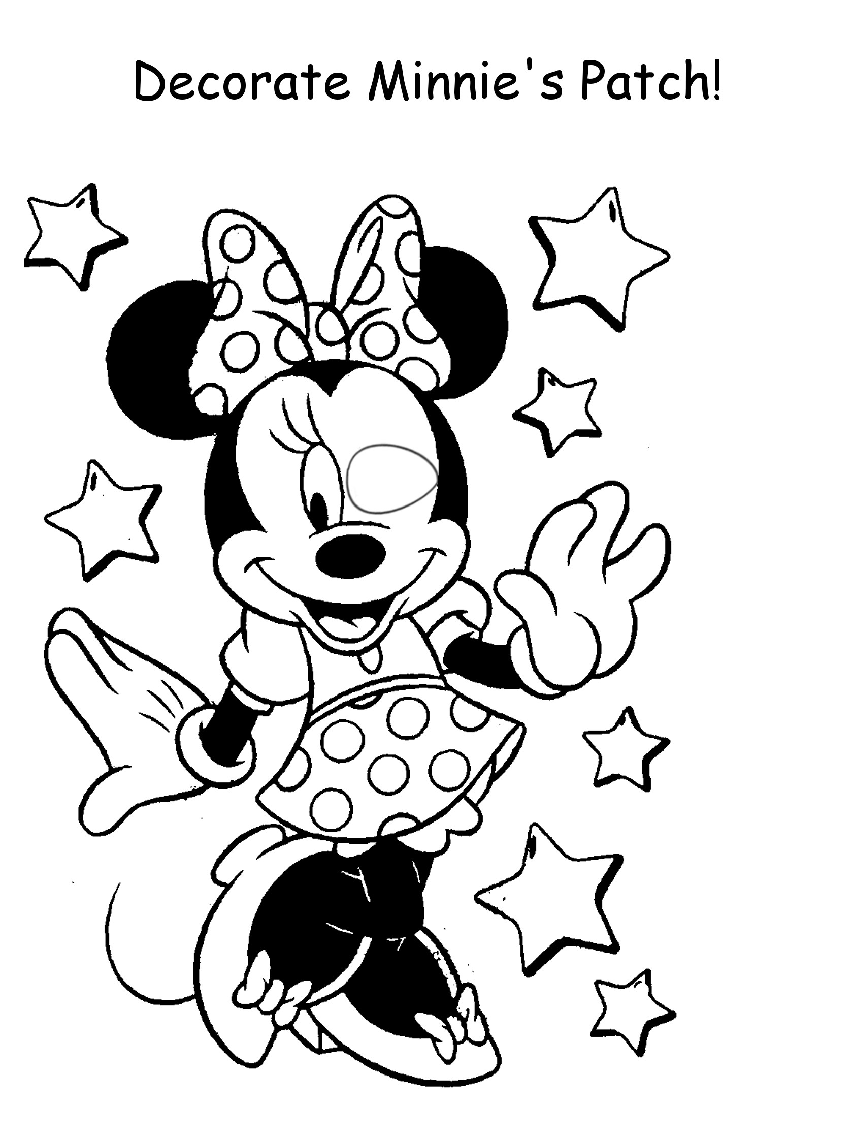 1680x2240 30 Free Printable Eye Patch Coloring Sheets Http Minnie Mouse