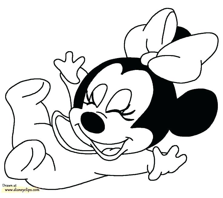 736x654 Minnie Mouse Printable Coloring Pages Also Mouse Pictures To Color