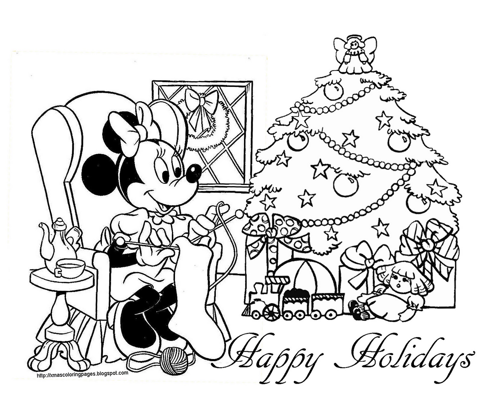 Xmas Coloring Pages 1600x1307 Xmas Coloring Pages