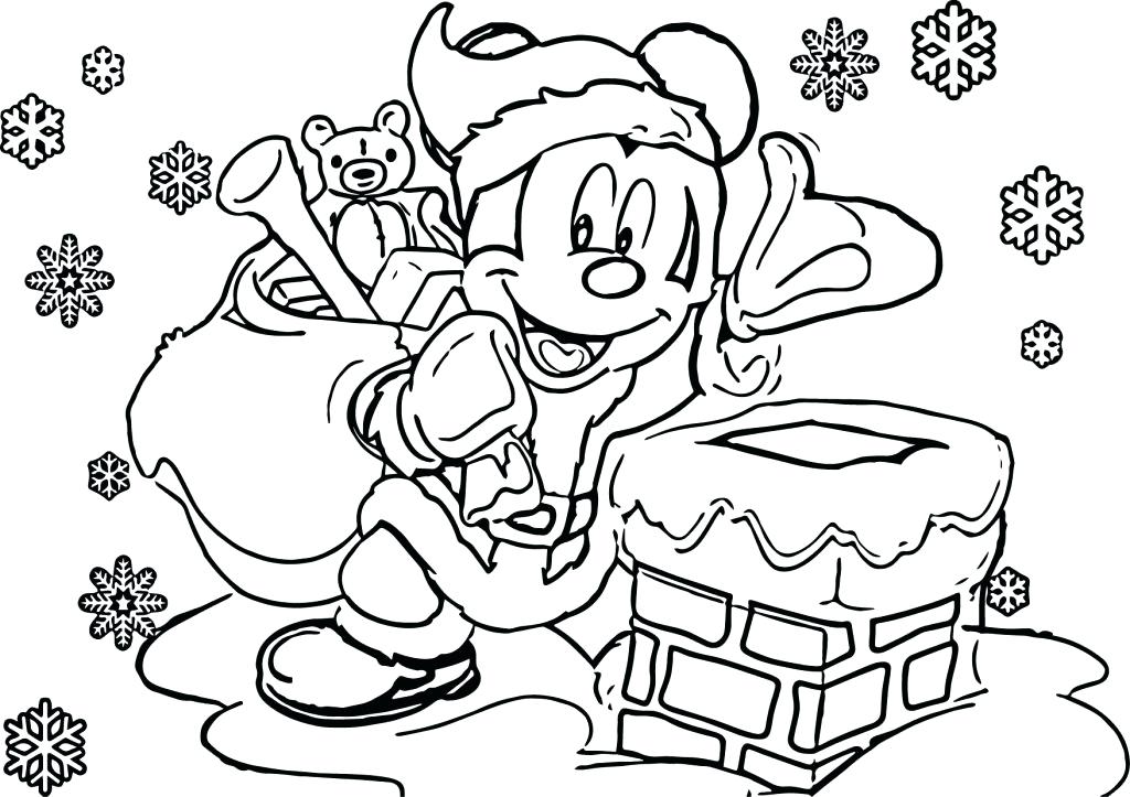 1024x723 Minnie Mouse Christmas Coloring Pages Printable