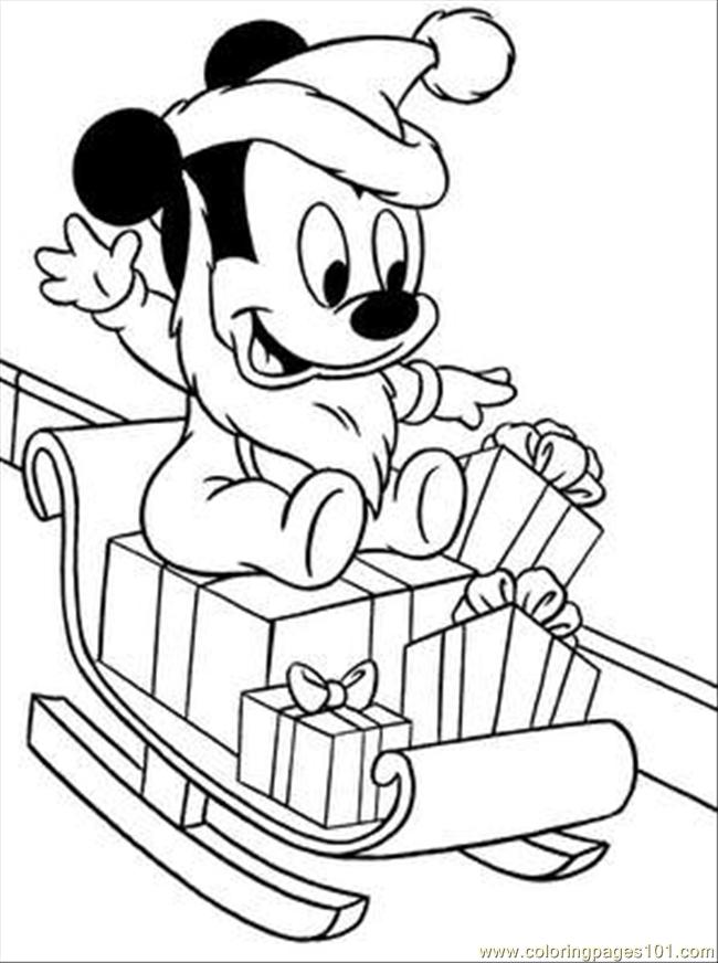 650x872 Disney Christmas 11 Coloring Page