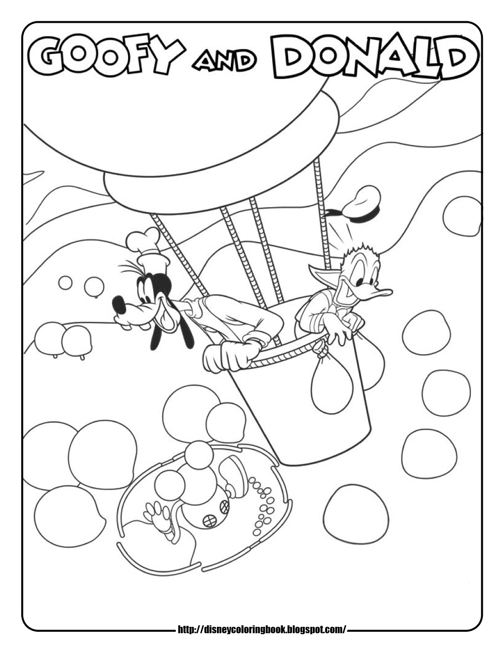 Mickey Mouse Coloring Pages Goofy Donald Hot Air Balloon Abcs New 1020x1320 Mickey Mouse Coloring Pages Goofy Donald Hot Air Balloon Abcs New