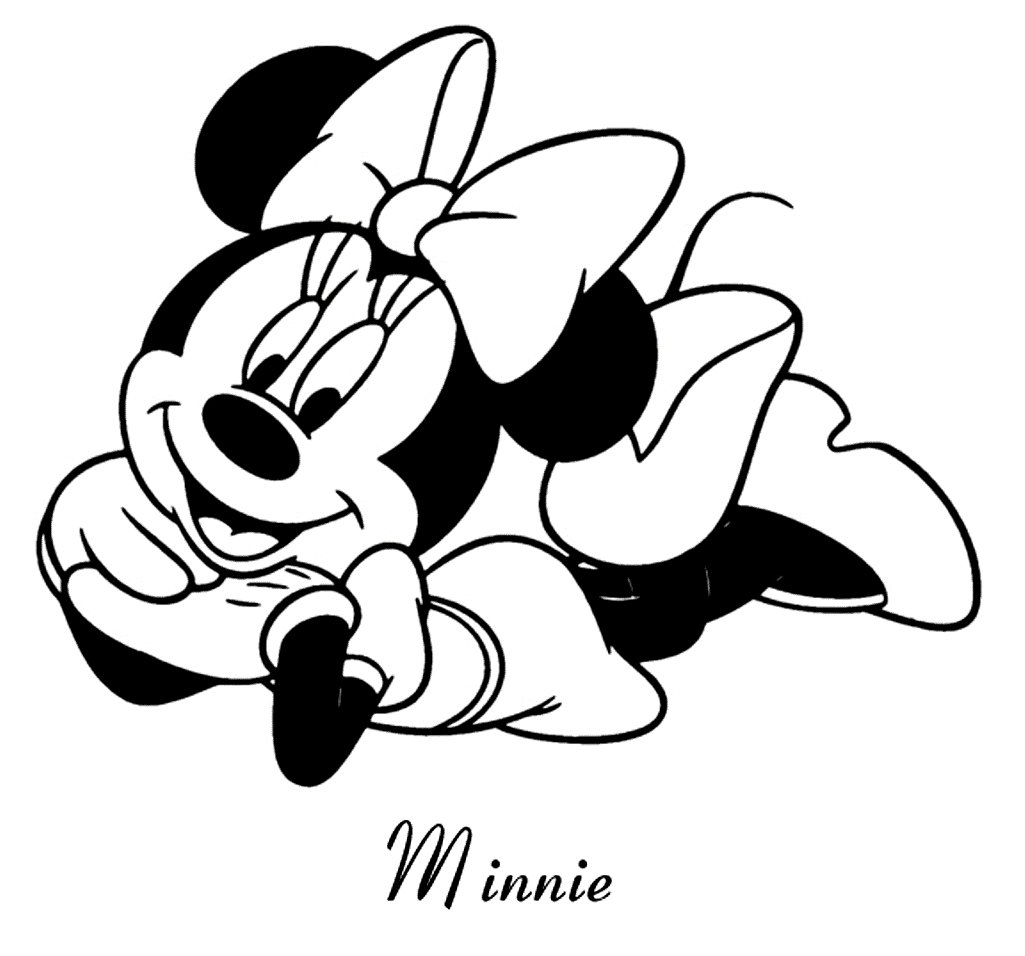 Minnie Mouse Coloring Pages For Kids Printable