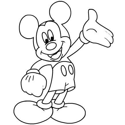 Mickey Mouse Coloring Sheets Printable 435x435 Mickey Mouse Coloring Sheets Printable