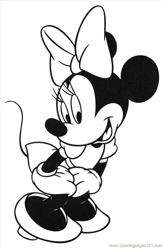 Stunning Minnie Mouse Printable Coloring Pages 650x985 Stunning Minnie Mouse Printable Coloring Pages