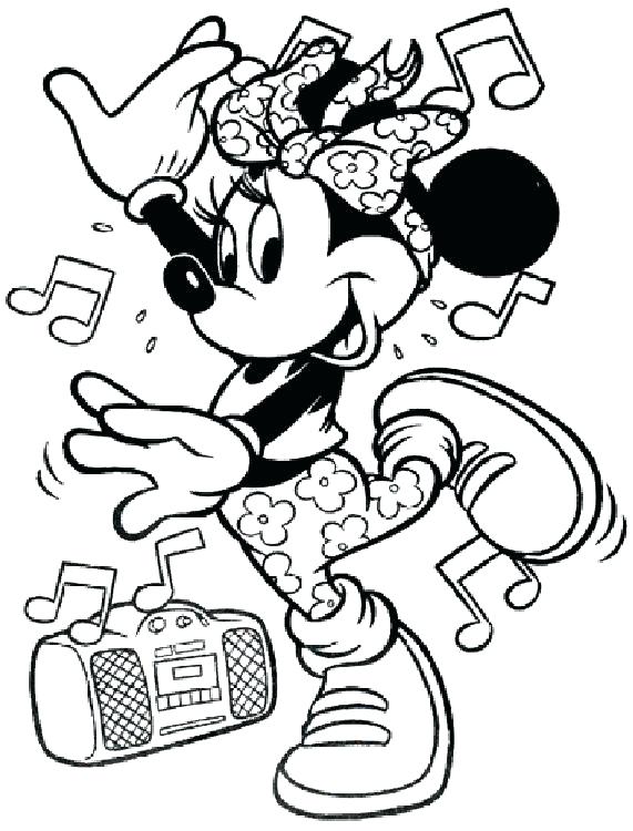 Free Printable Minnie Mouse Coloring Pages 571x750 Free Printable Minnie Mouse Coloring Pages