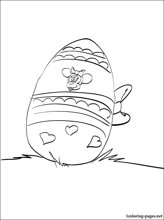 560x750 Mickey Mouse Easter Coloring Pages
