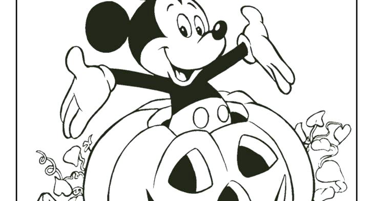 728x393 Halloween Coloring Pages Mickey Mouse Coloring Pictures Pages