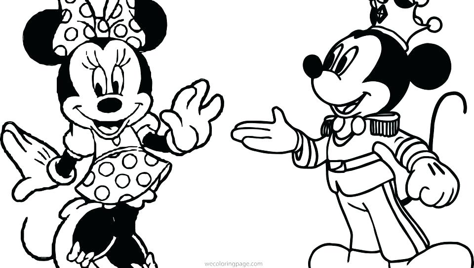 960x544 Coloring Pages Minnie And Mickey Mickey And In Their Wedding