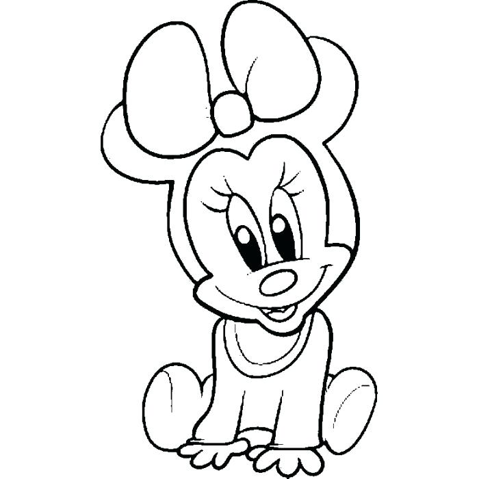 700x700 Minnie Mouse Face Coloring Pages Cute Disney