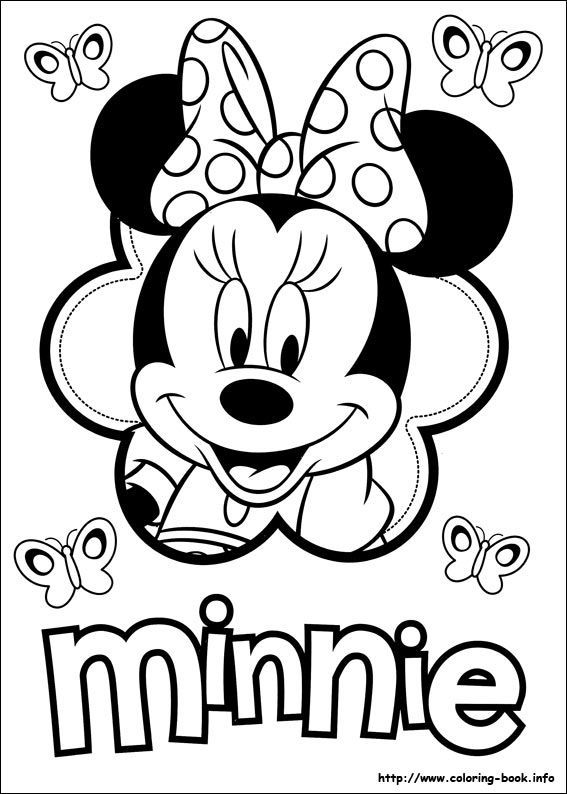 567x794 Minnie Mouse Printable Coloring Sheet Presley's 1st Birthday