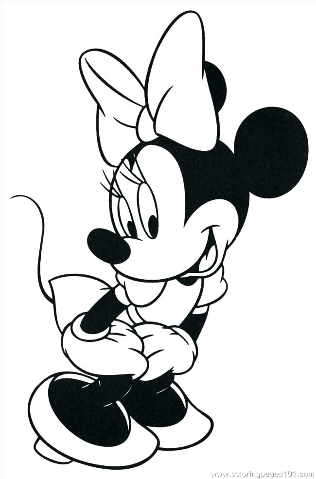 650x985 Minnie Mouse Coloring Pages For Kids Printable