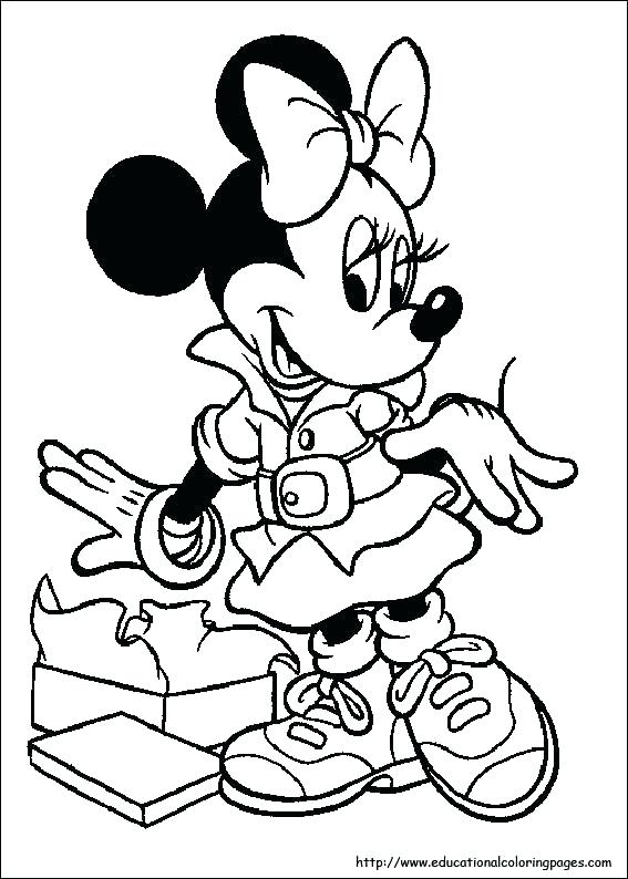567x794 Free Printable Minnie Mouse Coloring Pages Mouse Printable