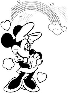 Mickey And Minnie Valentine Night Coloring Pages 236x321 Mickey And Minnie Valentine Night Coloring Pages