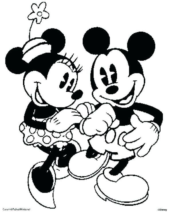 Minnie Mouse Valentine Coloring Pages at GetColorings.com | Free ...