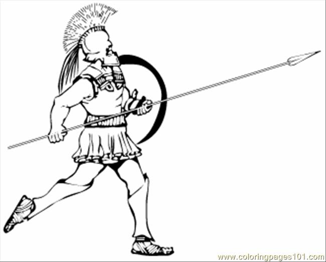 650x524 69 Greek Hoplite Coloring Page