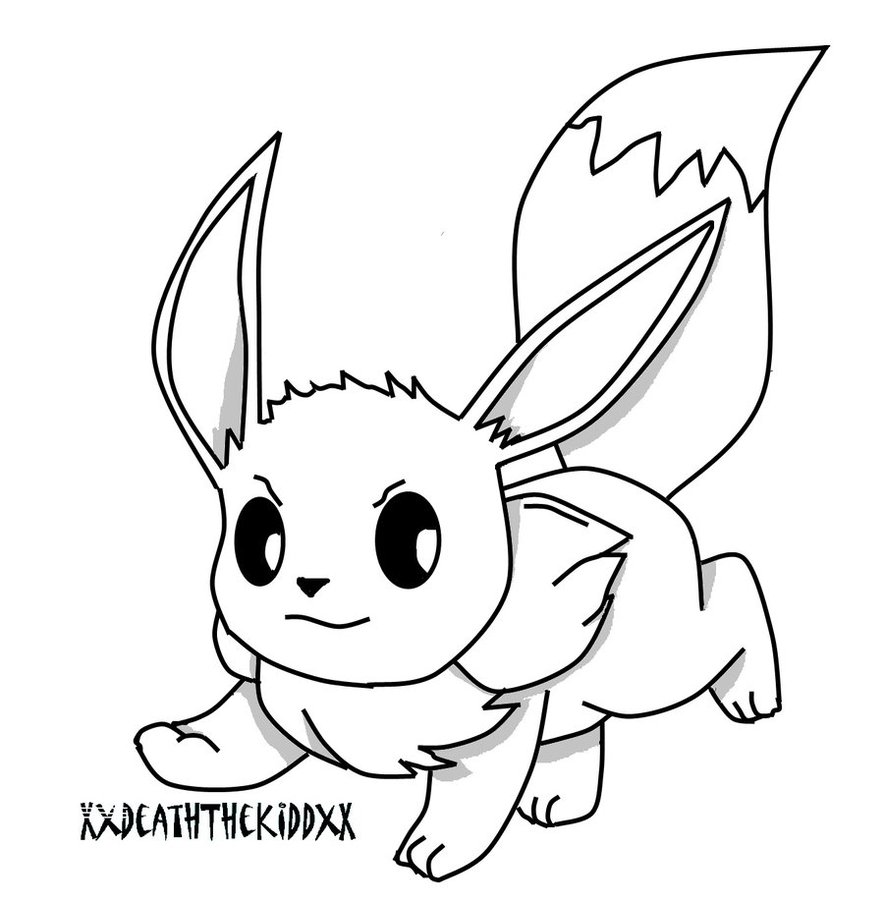884x903 Eevee Coloring Pages To Print