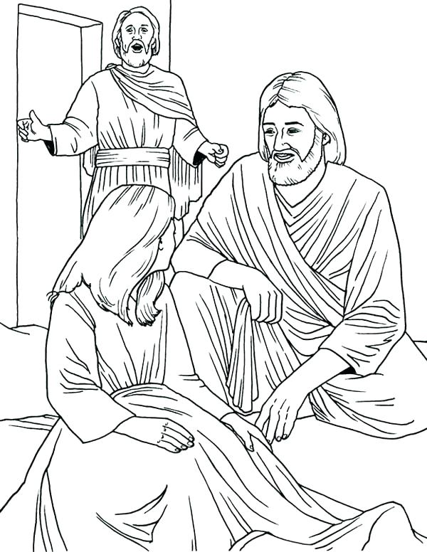 miracles of jesus coloring pages at getdrawings free download - heals ...