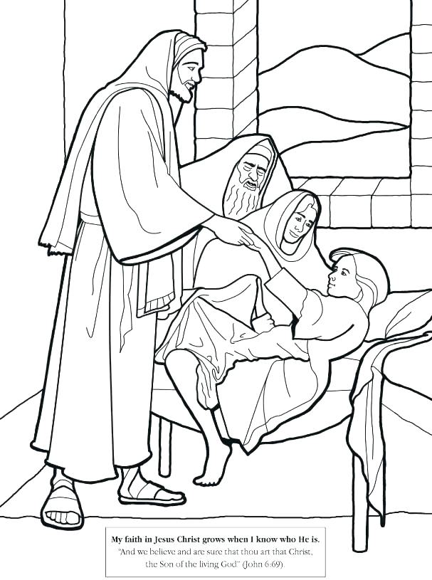 607x815 Bible Coloring Pages Jesus Shippa.co