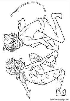 236x337 Print Miraculous Ladybug And Cat Noir Kiss Season 1 Coloring Pages