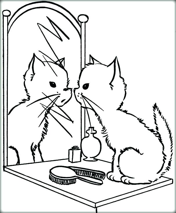 607x732 Cute Kittens Coloring Pages Wonderful Cute Kitten Coloring Pages