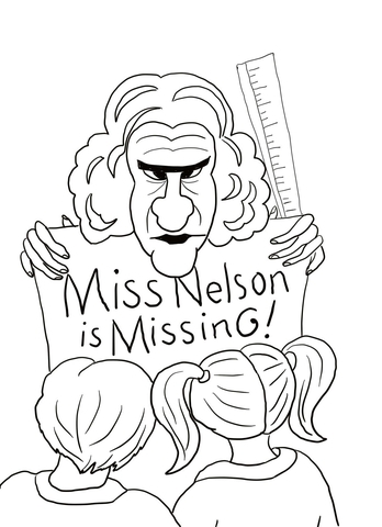 348x480 Miss Nelson Coloring Pages Miss Nelson Is Missing Coloring Page