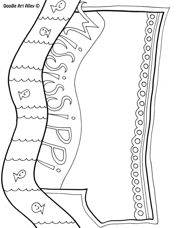 Mississippi Coloring Page By Doodle Art Alley Usa Coloring Pages 618x799 Mississippi Coloring Page By Doodle Art Alley Usa Coloring Pages