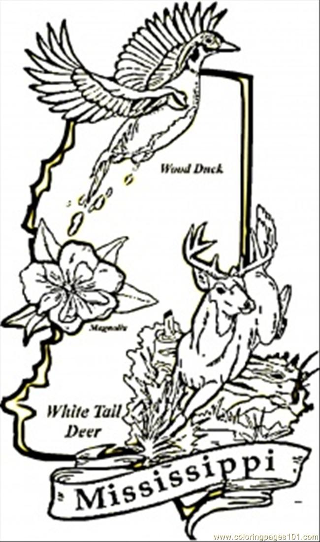 Mississippi State Coloring Page 650x1099 Mississippi State Coloring Page