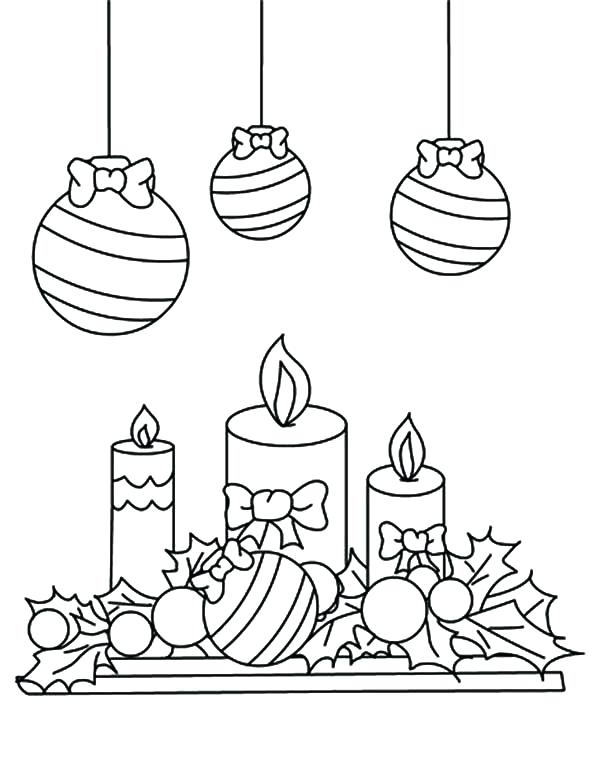 600x775 Mistletoe Coloring Page Candle Under Mistletoe Coloring Pages