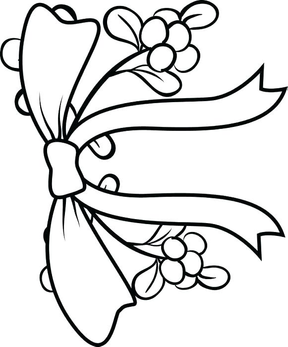 581x700 Mistletoe Coloring Pages Mistletoe Coloring Page Mistletoe
