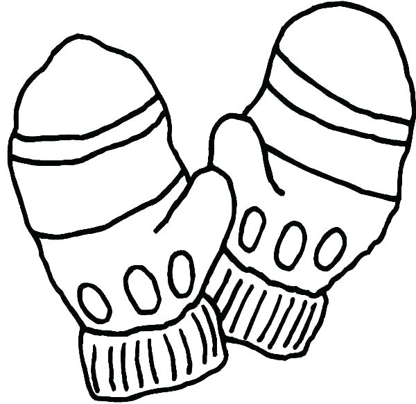 600x582 The Mitten Coloring Page Bolt Coloring Page The Mitten Coloring
