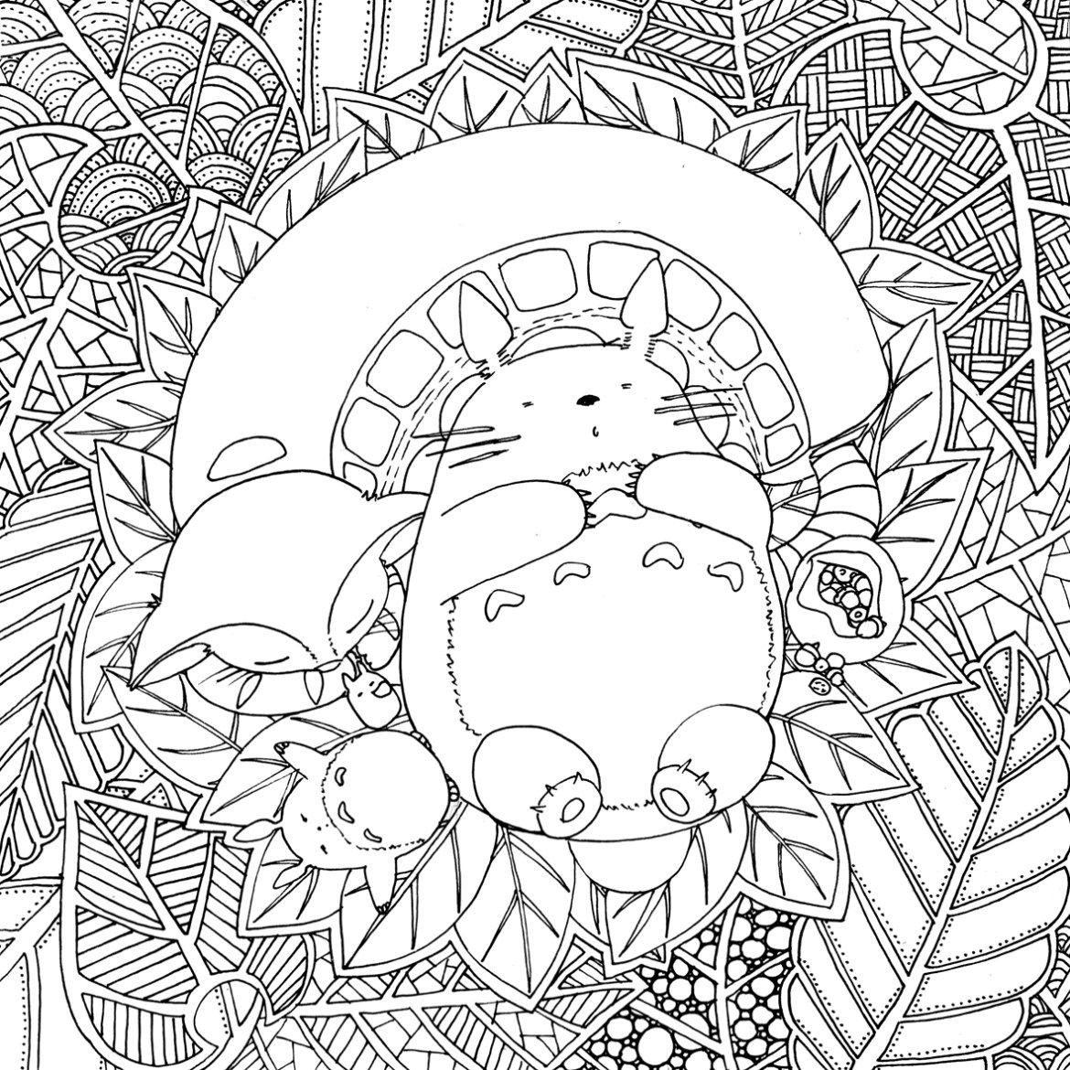 1170x1170 Studio Ghibli Coloring Pages