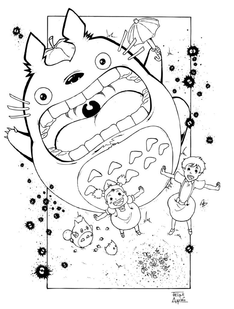 779x1026 Tonari No Totoro By Felipeaquino On Coloring Pages