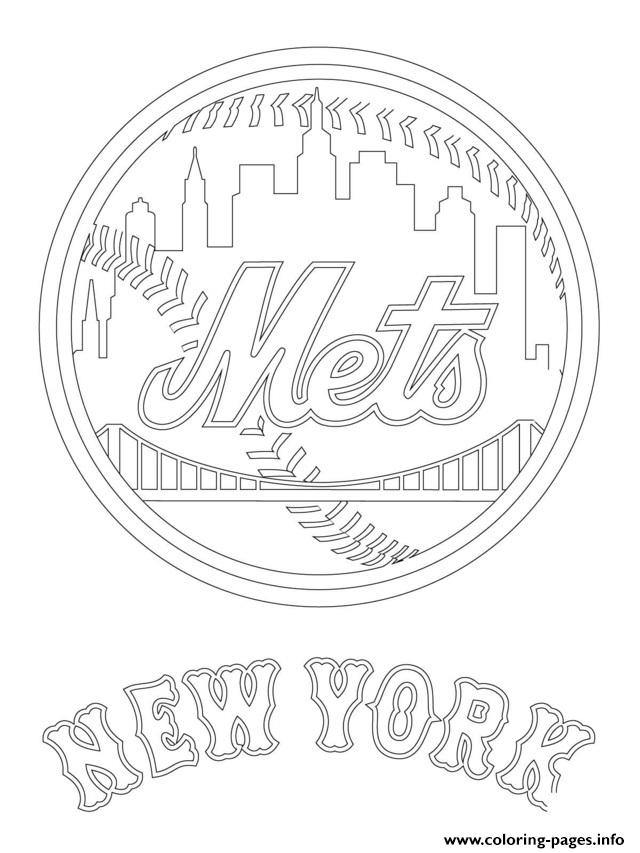 New York Mets Logo Mlb Baseball Sport Coloring Pages Printable 640x853 New York Mets Logo Mlb Baseball Sport Coloring Pages Printable