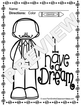 270x350 Martin Luther King, Jr. Day Coloring Pages Freebie Tpt