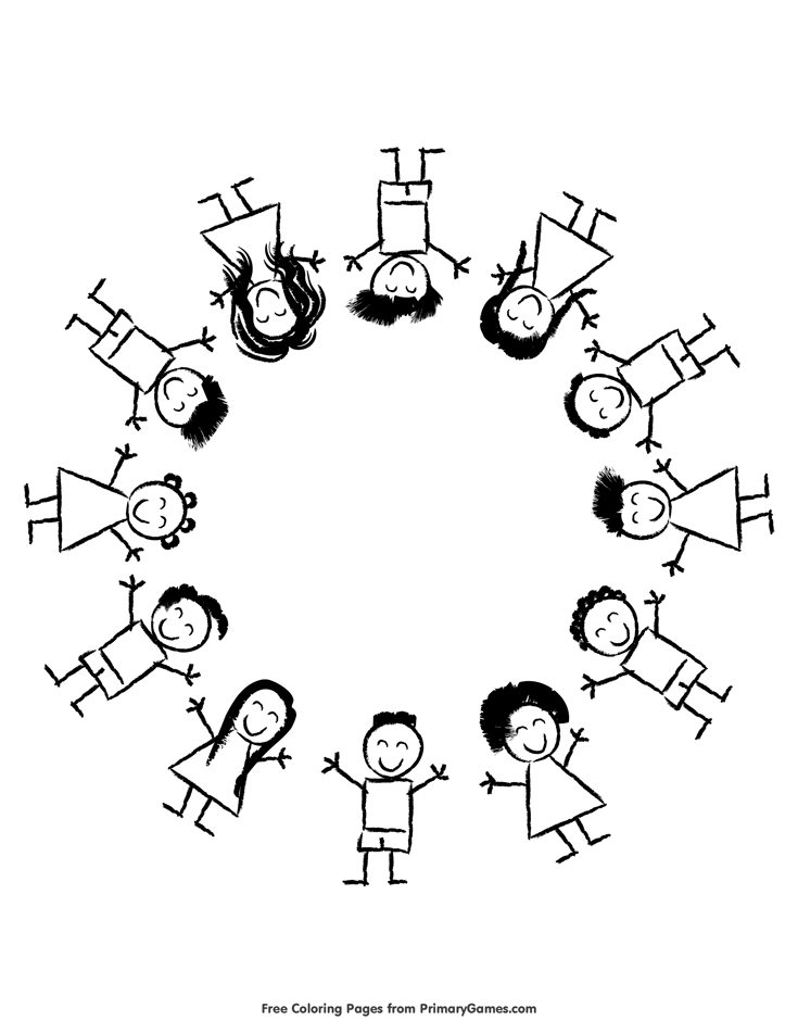 Mlk Day Coloring Pages Ebook Multicultural Children Around 735x951 Mlk Day Coloring Pages Ebook Multicultural Children Around