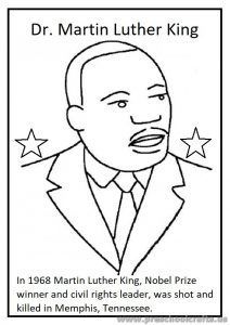 Martin Luther King, Jr. Free Coloring Pages And Worksheets 212x300 Martin Luther King, Jr. Free Coloring Pages And Worksheets